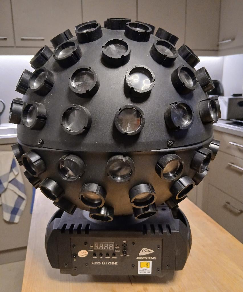 JB Systems LED GLOBE roterend beam effect RGBW, Enlèvement, Utilisé, Boule à facettes, Couleur