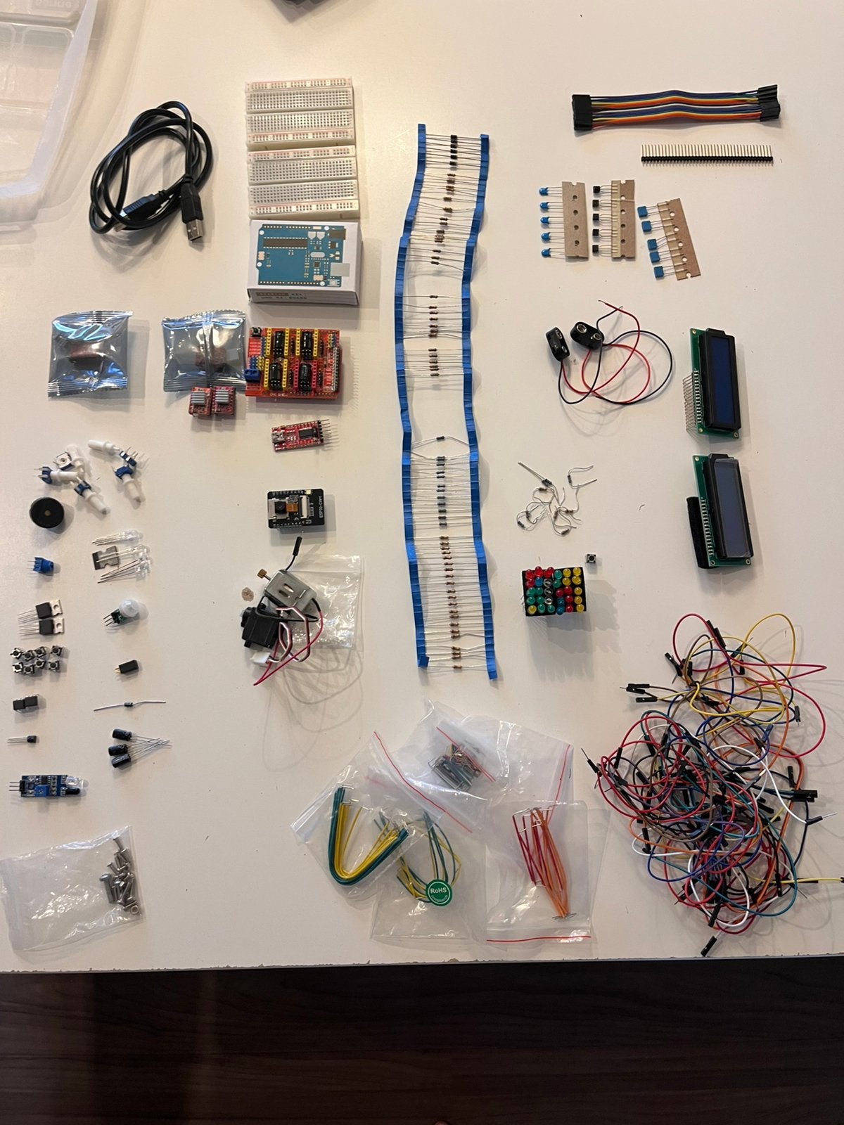 Grote Arduino / elektronica onderdelen set, Ophalen of Verzenden, Gebruikt