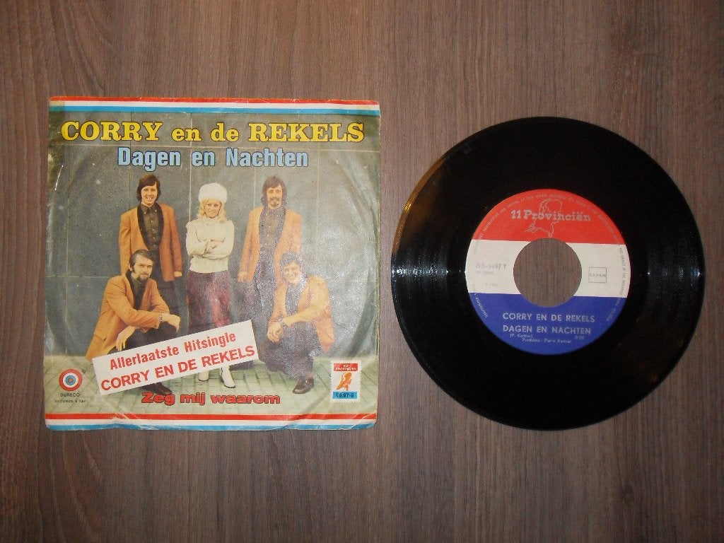 Corry en de Rekels - Dagen en nachten, CD & DVD, Vinyles | Néerlandophone, Enlèvement ou Envoi, Utilisé, 7 inch, Chanson réaliste ou Smartlap