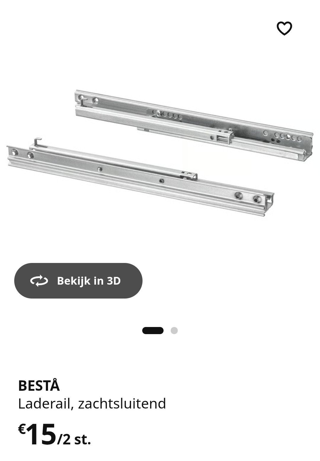 Ikea Besta laderails, Ophalen, IKEA