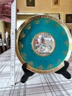 Assiette ancienne en porcelaine vintage Josef Kuba, Enlèvement
