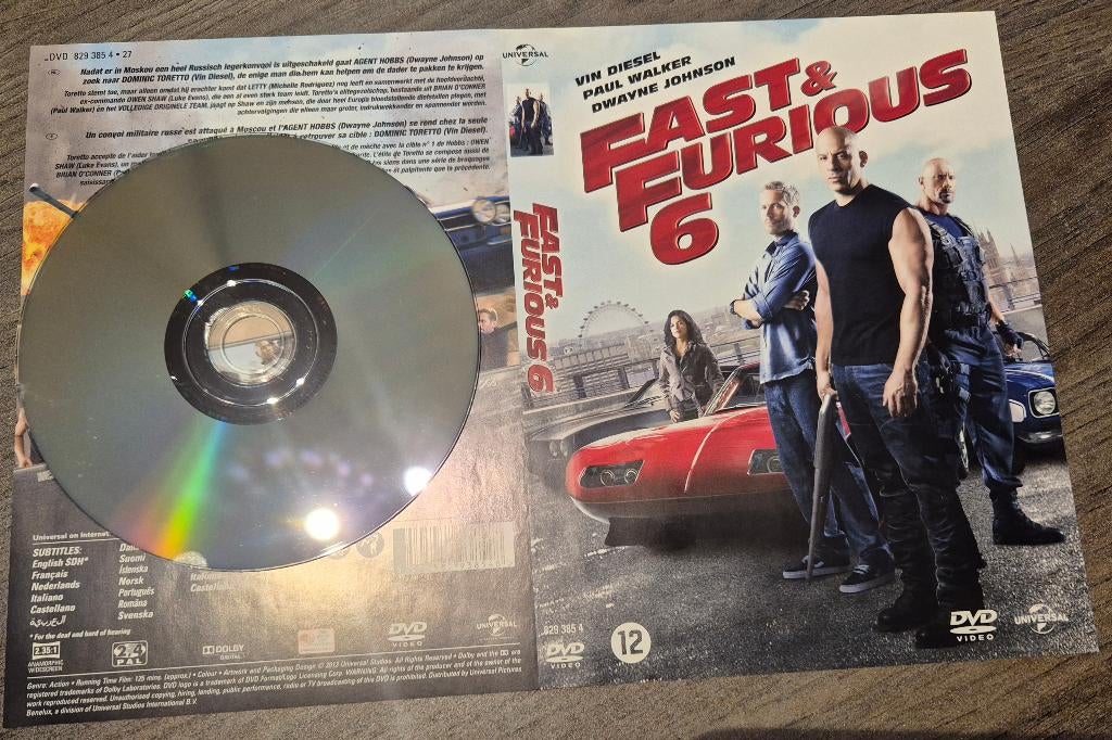 Fast & furious 6, Cd's en Dvd's, Dvd's | Actie, Zo goed als nieuw, Actie, Vanaf 12 jaar, Ophalen of Verzenden