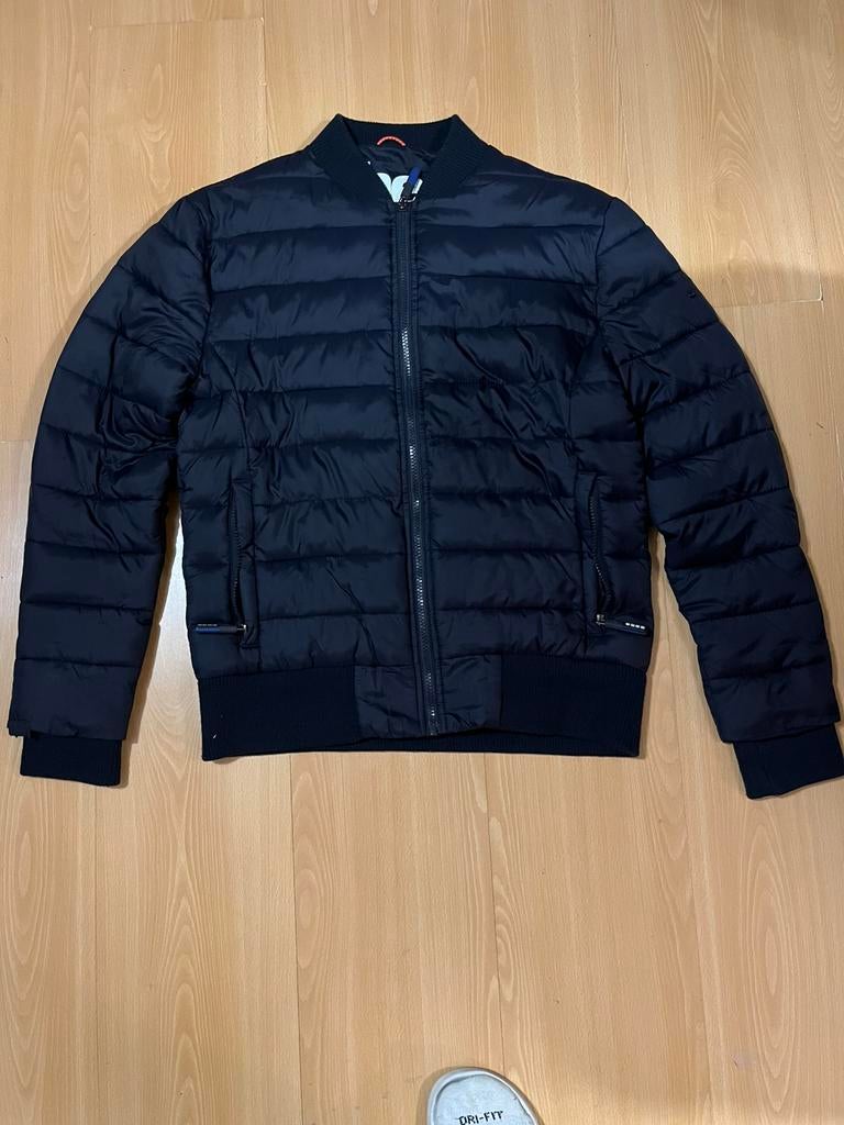 SuperDry jas maat L, Ophalen, Zo goed als nieuw, Maat 52/54 (L), Blauw