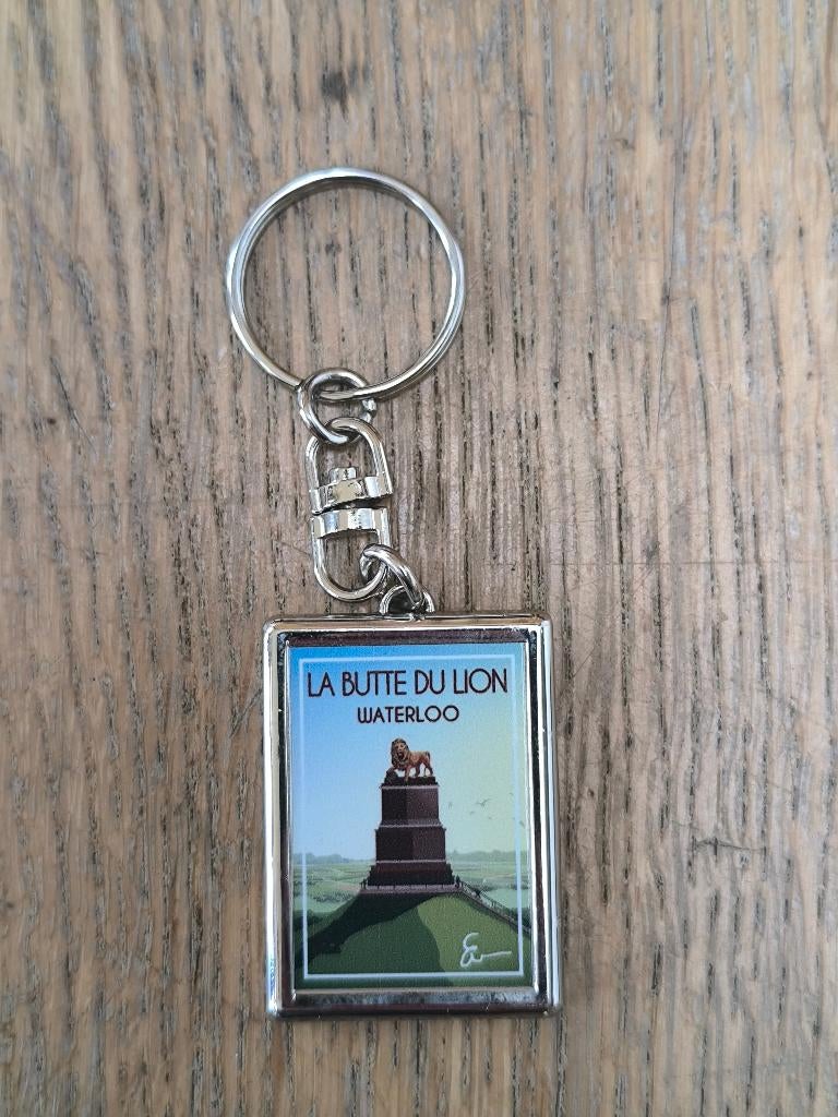 Porte-clés en métal Butte du Lion de Waterloo, Napoléon, Enlèvement ou Envoi, Utilisé, Ville ou Campagne