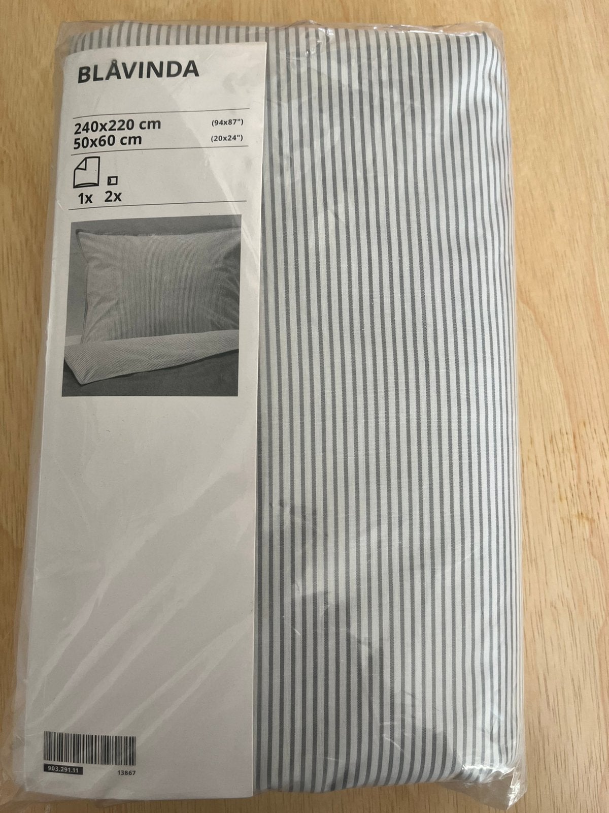 Nieuw dekbedovertrek Ikea grijs/wit, Ophalen, Dekbedovertrek, Nieuw, IKEA