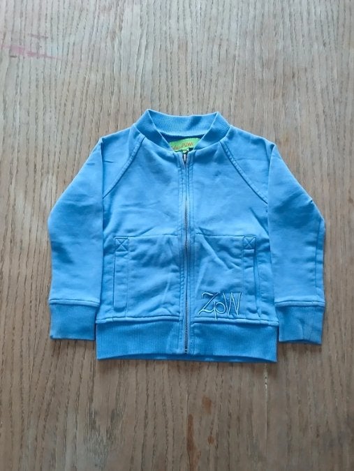 ZulupaPUWA Blauw Sweatvest / Zomerjasje met Rits (Maat 98), Kinderen en Baby's, Gebruikt, Jongen of Meisje, Trui of Vest, Ophalen of Verzenden