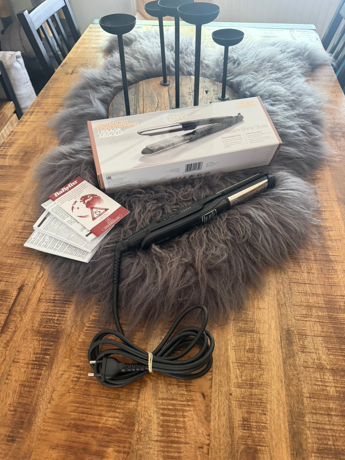 Babyliss steam shine styler, Enlèvement, Comme neuf, Fer à friser ou Lisseur