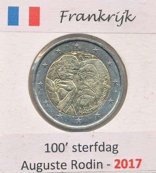 France 2 euros 2017 Auguste Rodin, Enlèvement ou Envoi, France, 2 euros, Monnaie en vrac