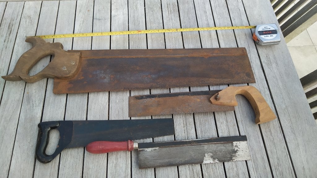 Anciennnes scies à main - 3€/pièce, Antiquités & Art, Enlèvement
