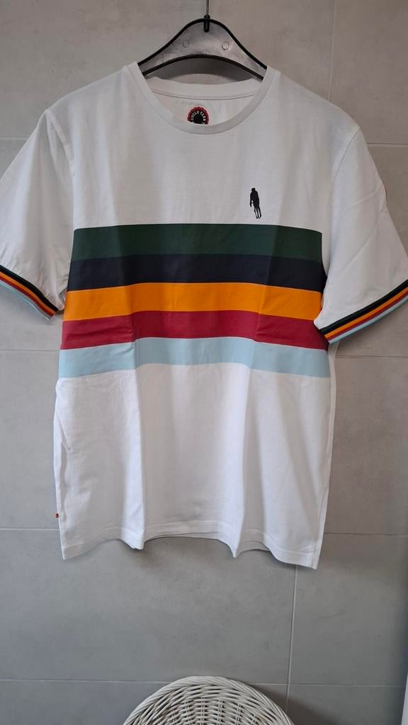 T- shirt  cyclo club marcel, Kleding | Heren, Wit, Zo goed als nieuw, Maat 46 (S) of kleiner, Cyclo club marcel
