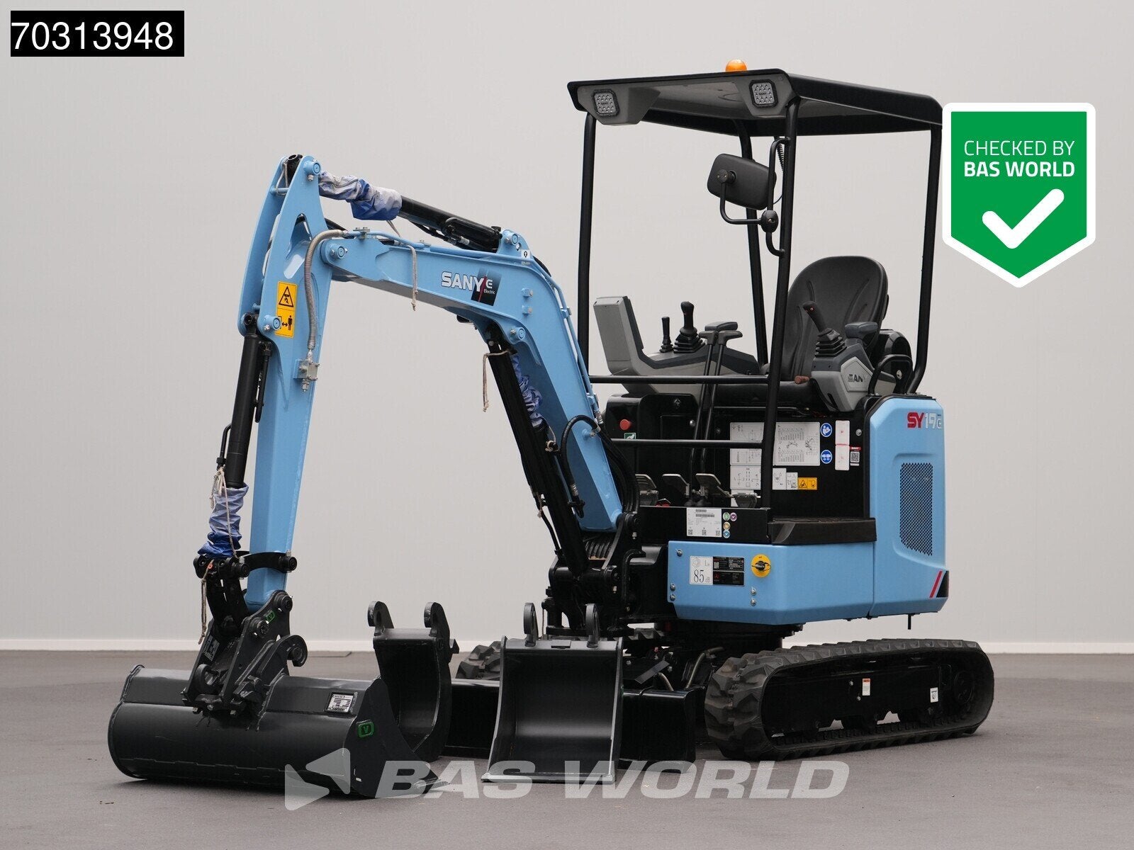 Sany SY19 E 22 kWh - CW/3 Buckets - Lithium-ion, Articles professionnels, Machines & Construction | Grues & Excavatrices, Excavatrice