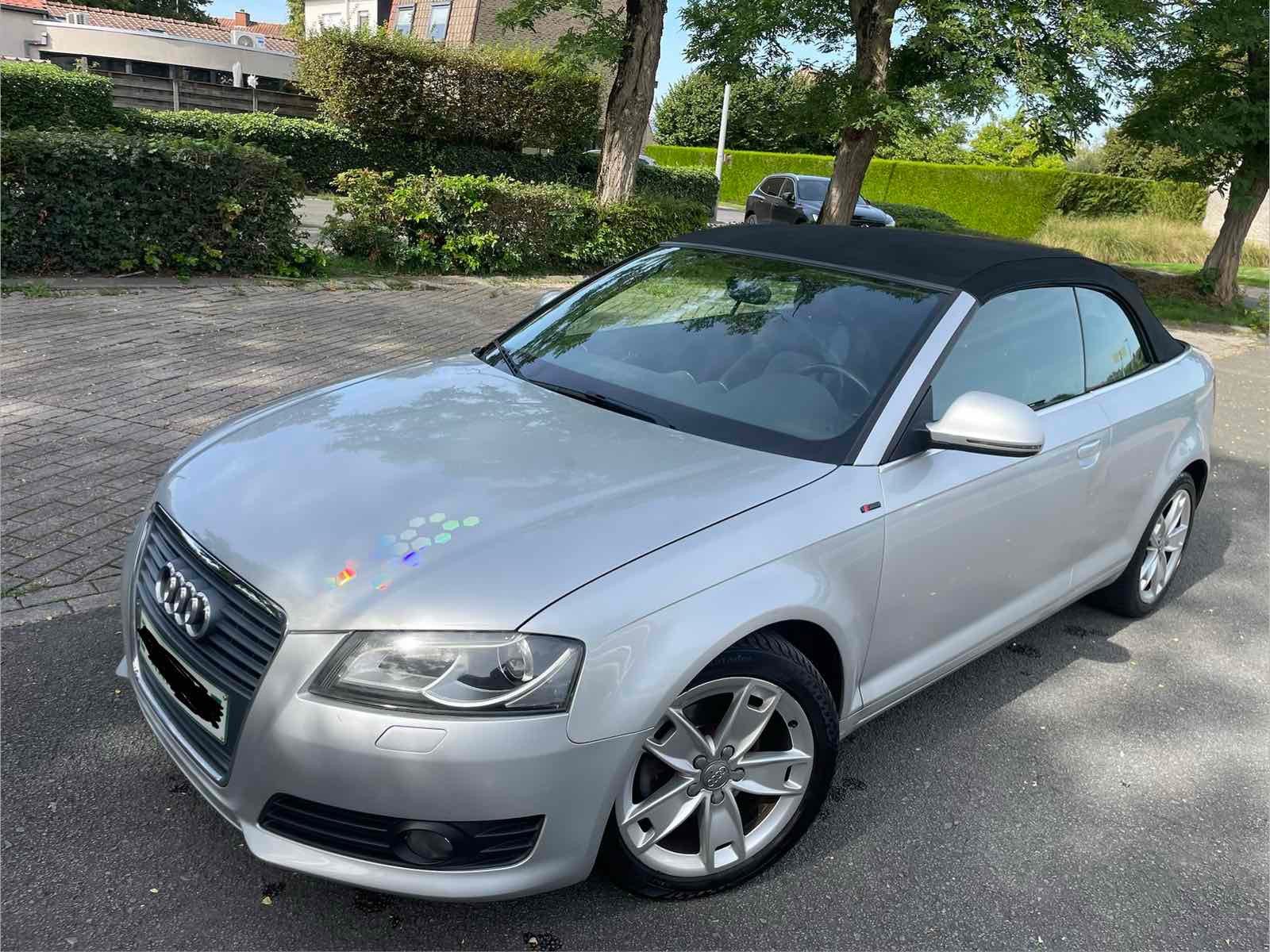 Audi A3 Cabriolet S-Line Sport 2.0 TDI Automatic, Autos, Argent ou Gris, Achat, Cabriolet, Noir