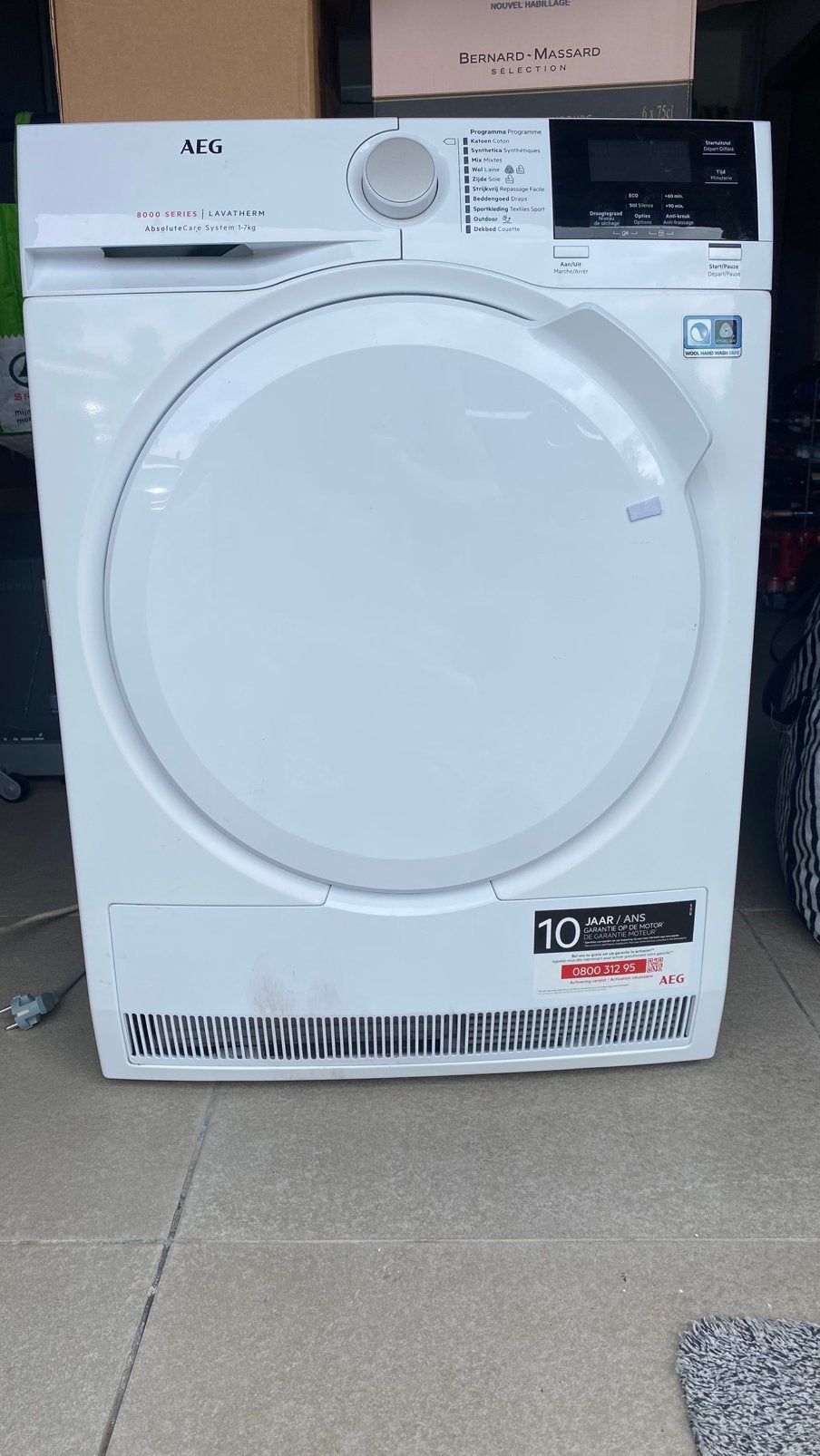 Sèche-linge AEG Lavatherm série 8000, Electroménager, 6 à 8 kg, Phase anti-froissage, Enlèvement, À condensation