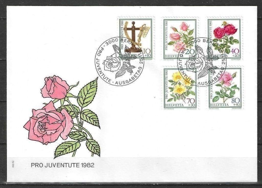 Suisse 1982 - Yvert 1165-1169 - Éditions spéciales (ST), Envoi, Affranchi