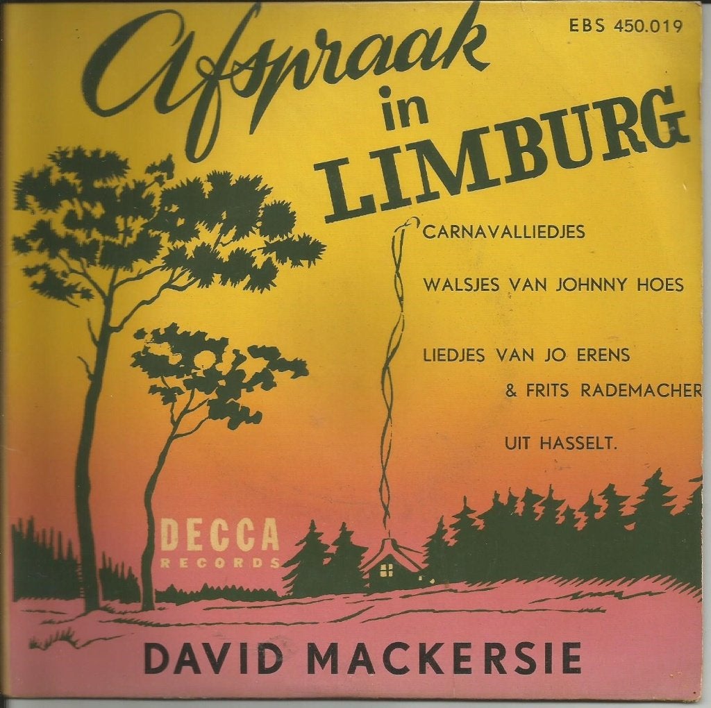 David MacKersie - Afspraak In Limburg - EP -   1964 -, CD & DVD, Vinyles | Néerlandophone, EP, 7 inch, Enlèvement ou Envoi