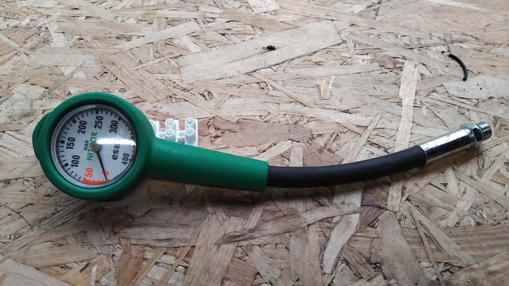 nitrox duikdrukmeter 400 bar NIEUW groene pijp, Ophalen of Verzenden, Nieuw, Overige typen