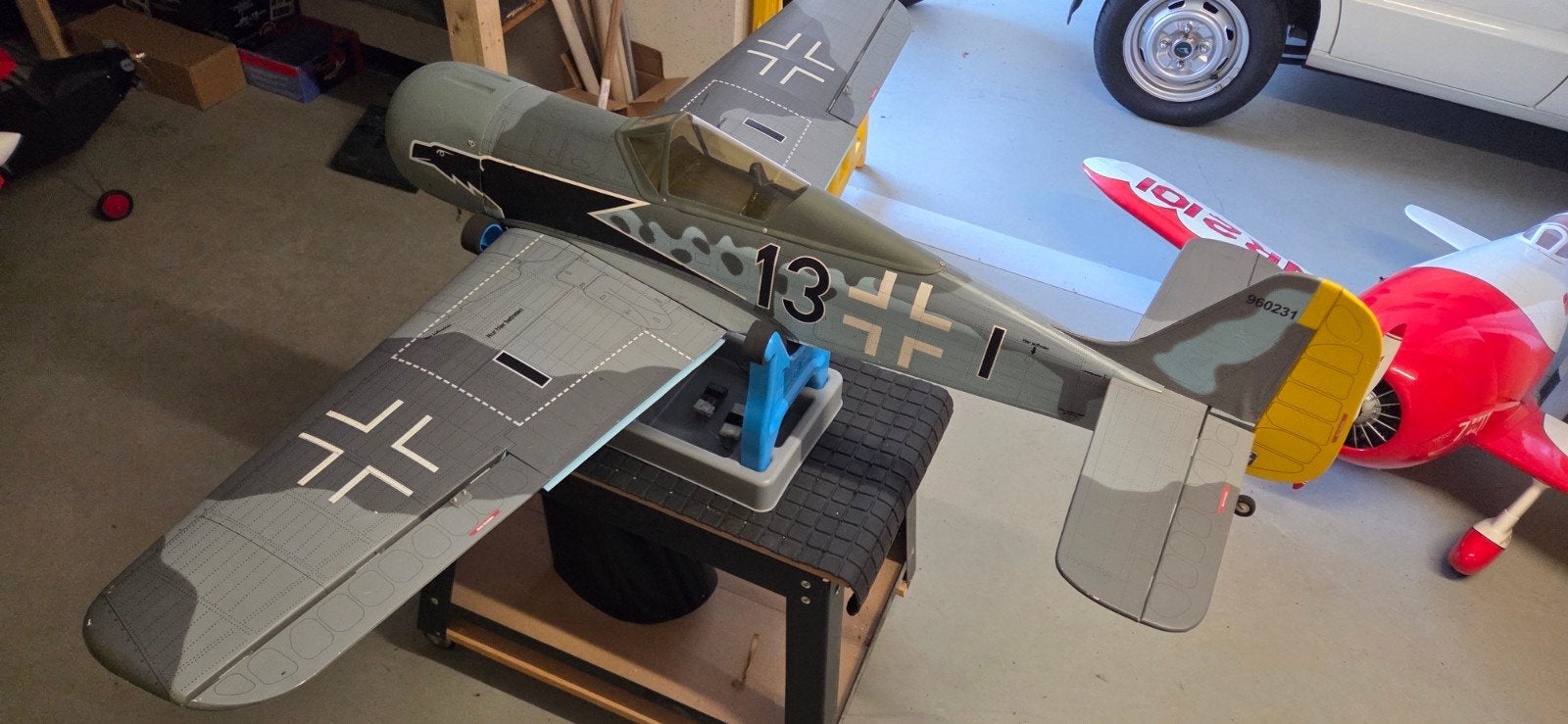 Kyosho focke wulf, Hobby en Vrije tijd, Modelbouw | Radiografisch | Vliegtuigen, Ophalen