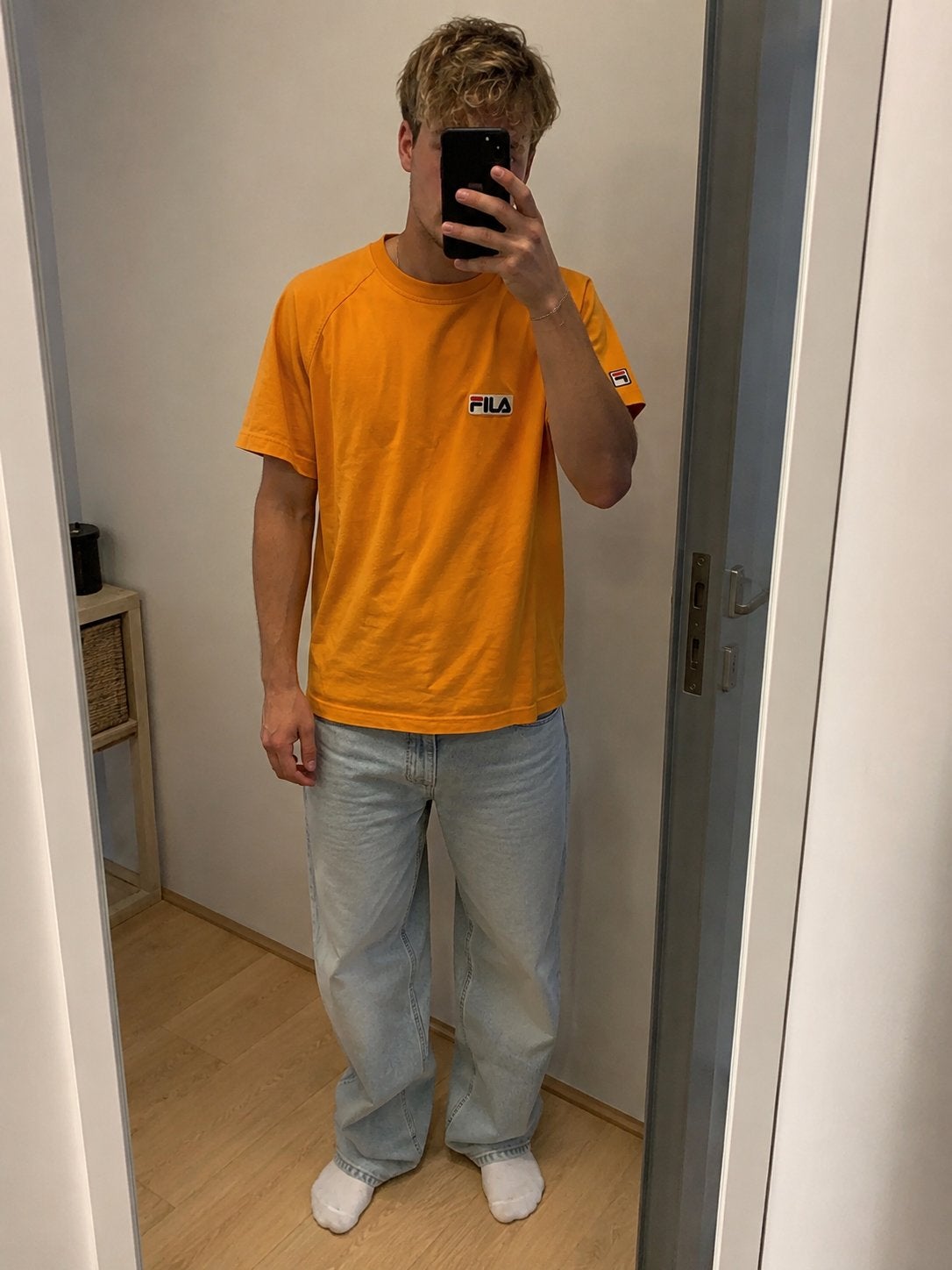 T-shirt Fila orange, Envoi, Porté, Taille 46 (S) ou plus petite, Orange