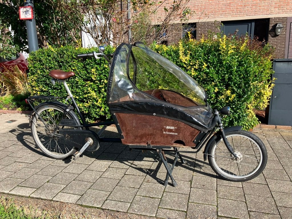 Fietsfabriek Bakfiets Original (2-wieler)+ regentent + zeil, Enlèvement, Utilisé, 2 enfants, Fietsfabriek