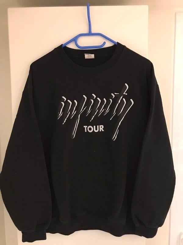 OSCAR AND THE WOLF - INFINITY TOUR SWEATSHIRT  TAILLE MEDIUM, Oscar and the wolf, Porté, Taille 48/50 (M), Noir