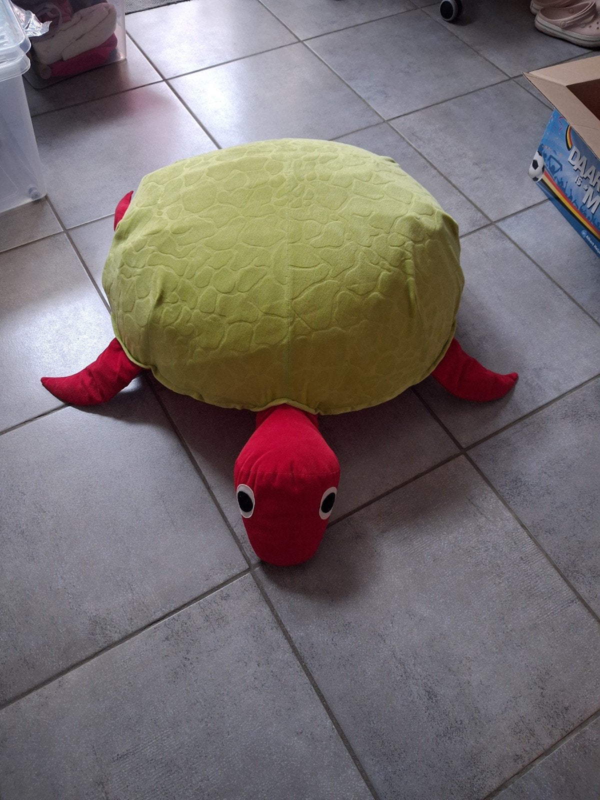 Ikea zitzak/poef schildpad opblaasbaar, Ophalen, Zitzak