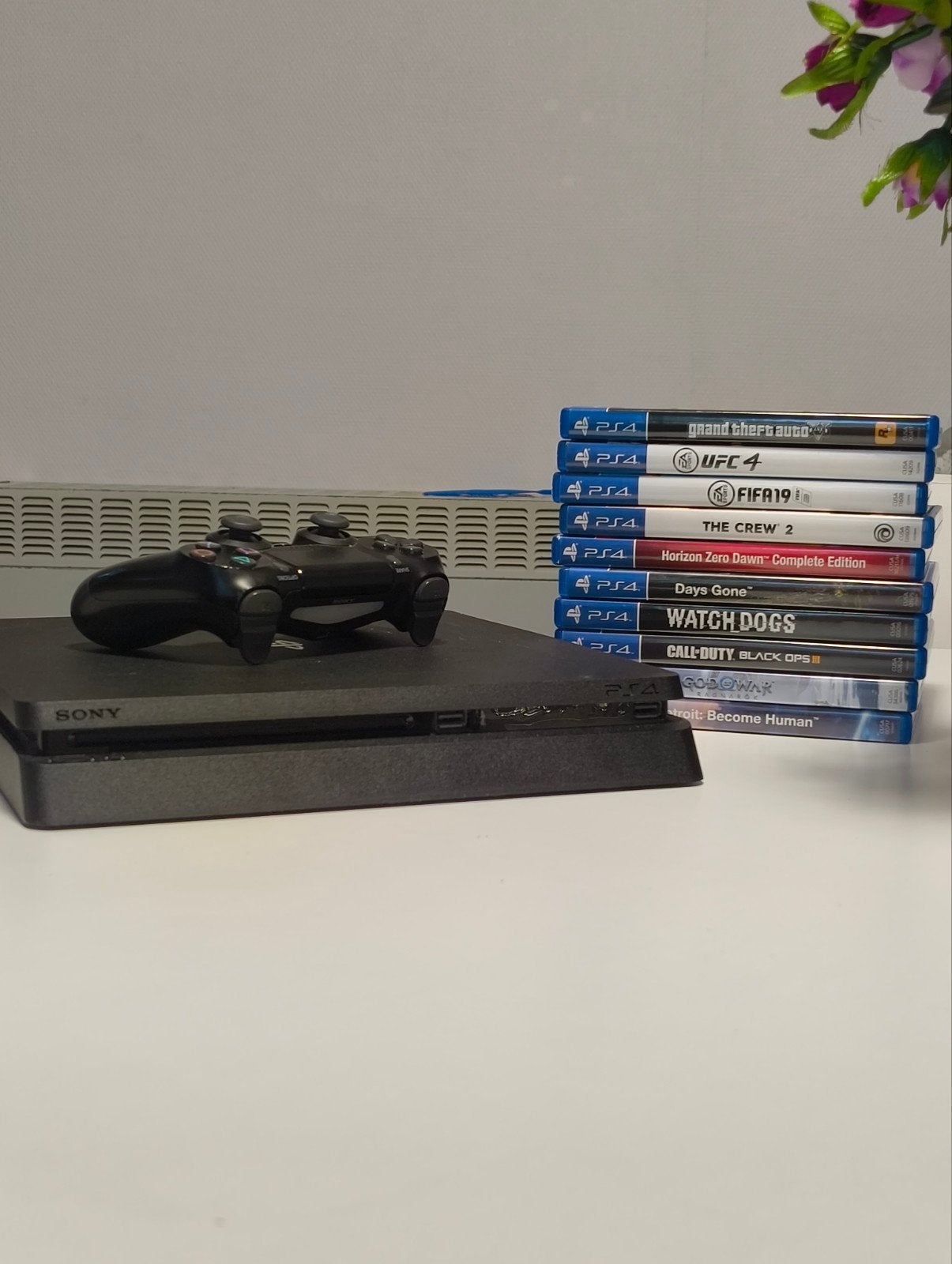 Ps4 slim 1tb met controller + 11 games, Games en Spelcomputers, Ophalen, Slim