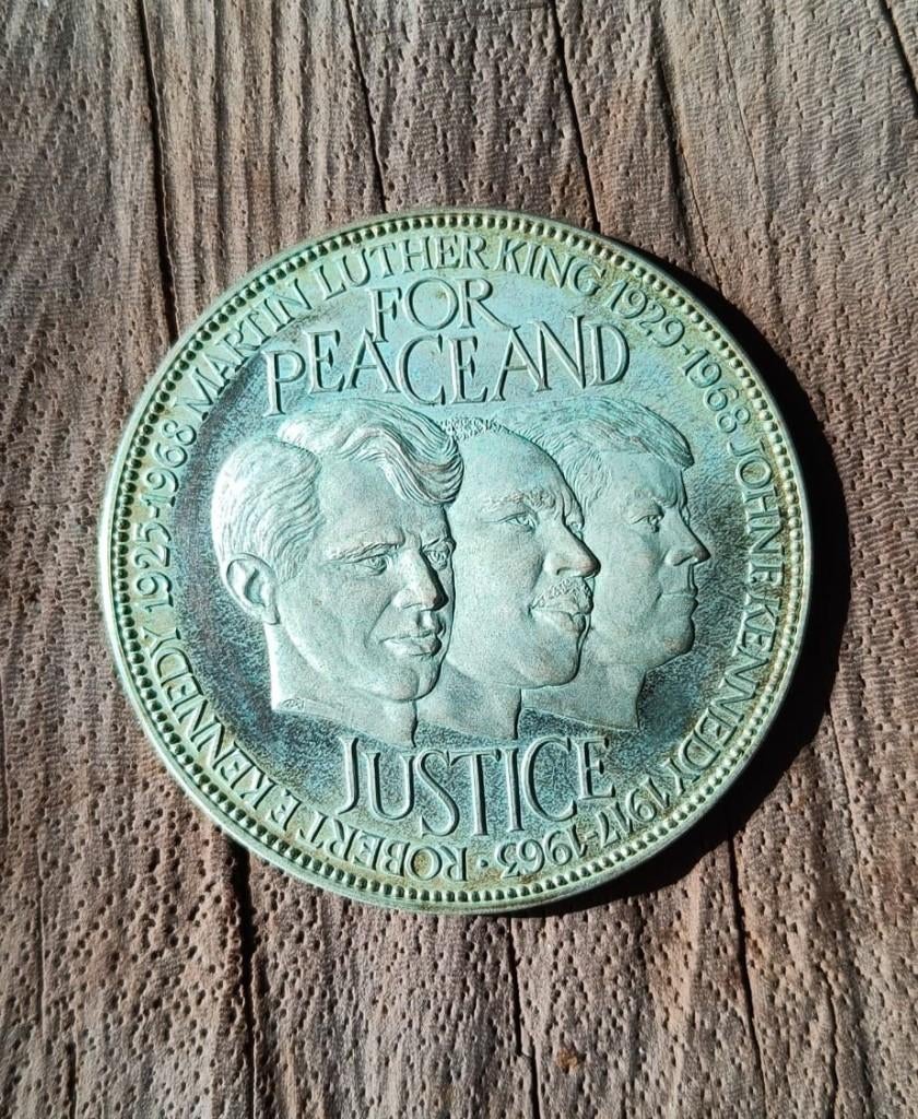 Médaille USA 1963 « Pour la paix et la justice » - Argent, Enlèvement ou Envoi, Amérique du Nord, Monnaie en vrac, Argent