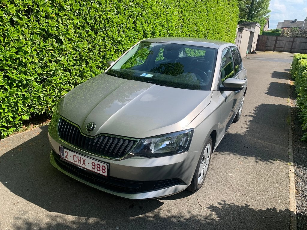 Skoda Fabia benzine en automaat, Auto's, Skoda, Automaat, Euro 6, Beige, 5 deurs