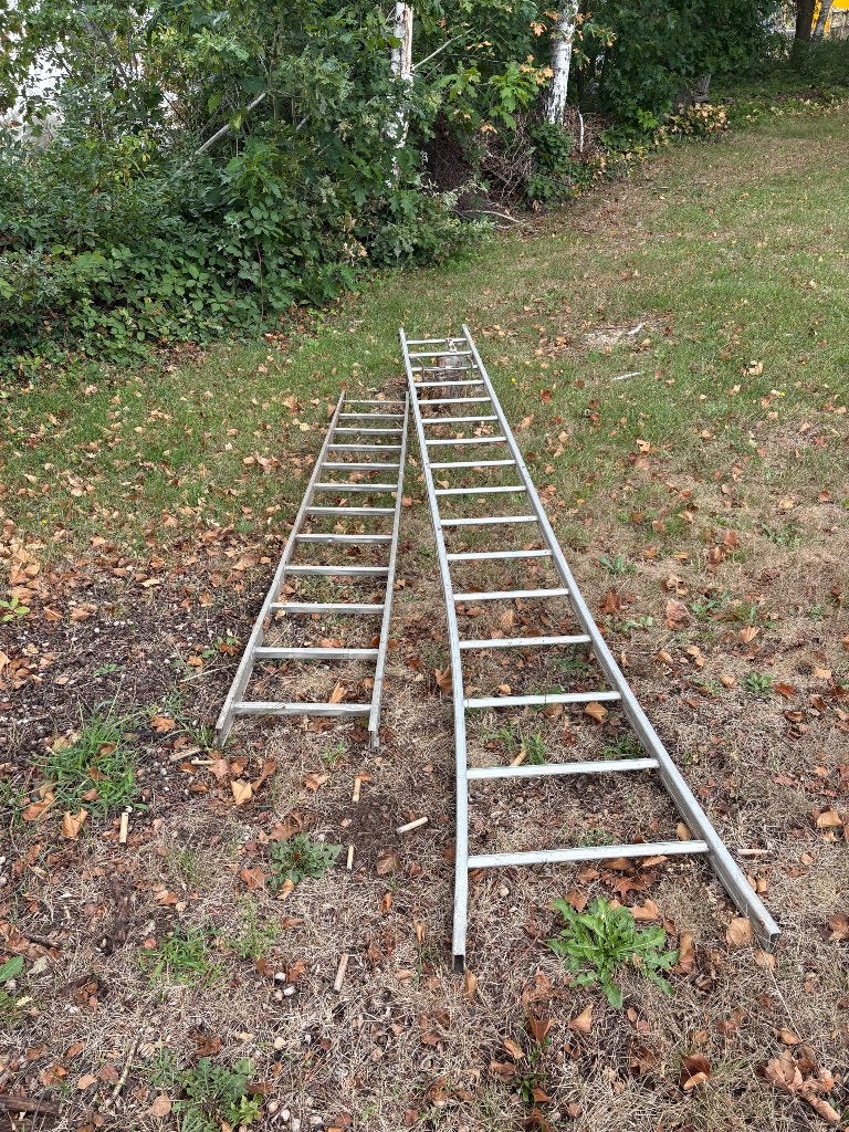 Alu ladders,werflamp,cirkelzaag enz, Doe-het-zelf en Bouw, Ophalen, Gebruikt, Cirkelzaag, 30 tot 70 mm