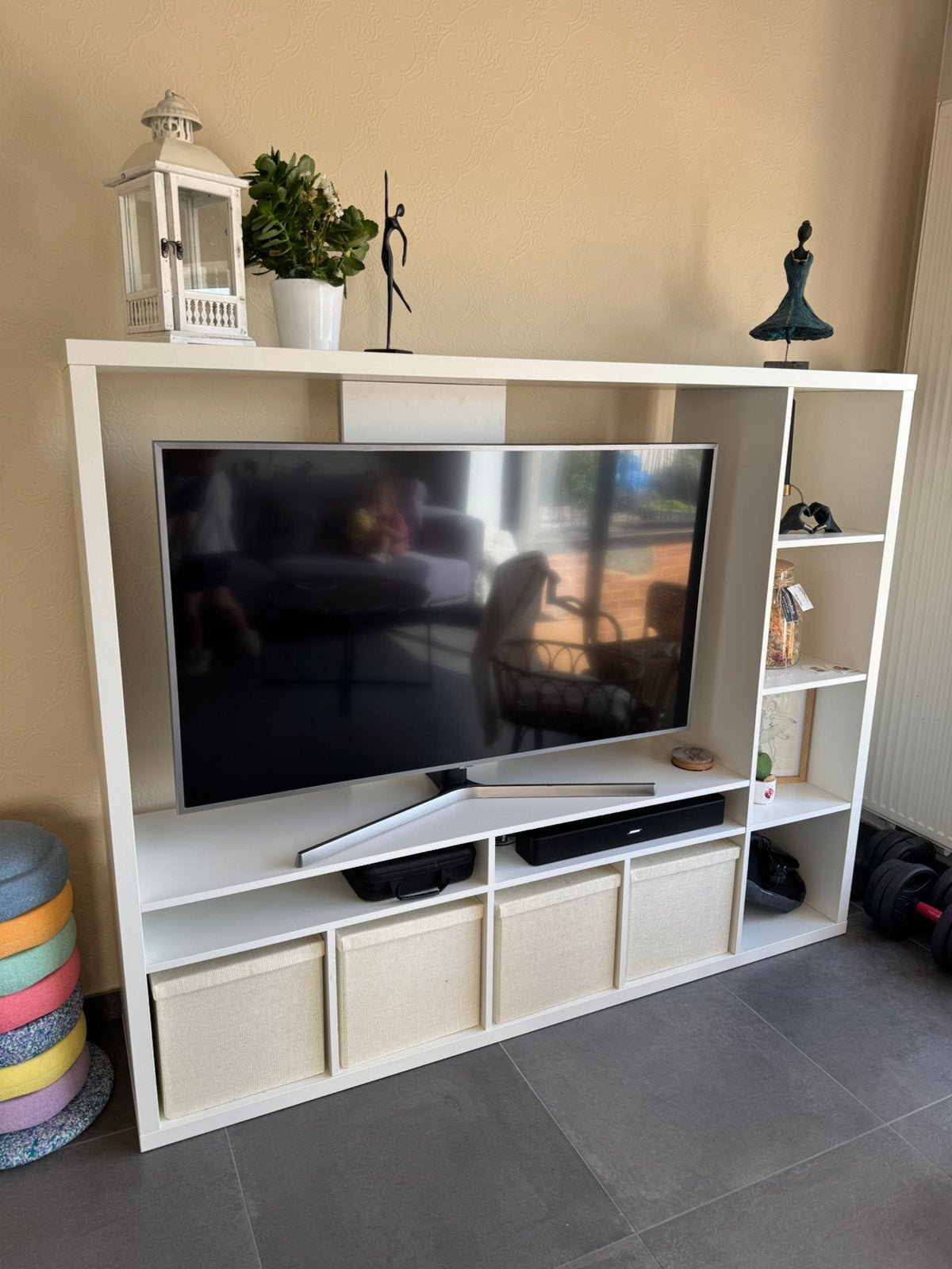 Meuble TV blanc, 25 à 50 cm, Moins de 100 cm, 150 à 200 cm, Comme neuf