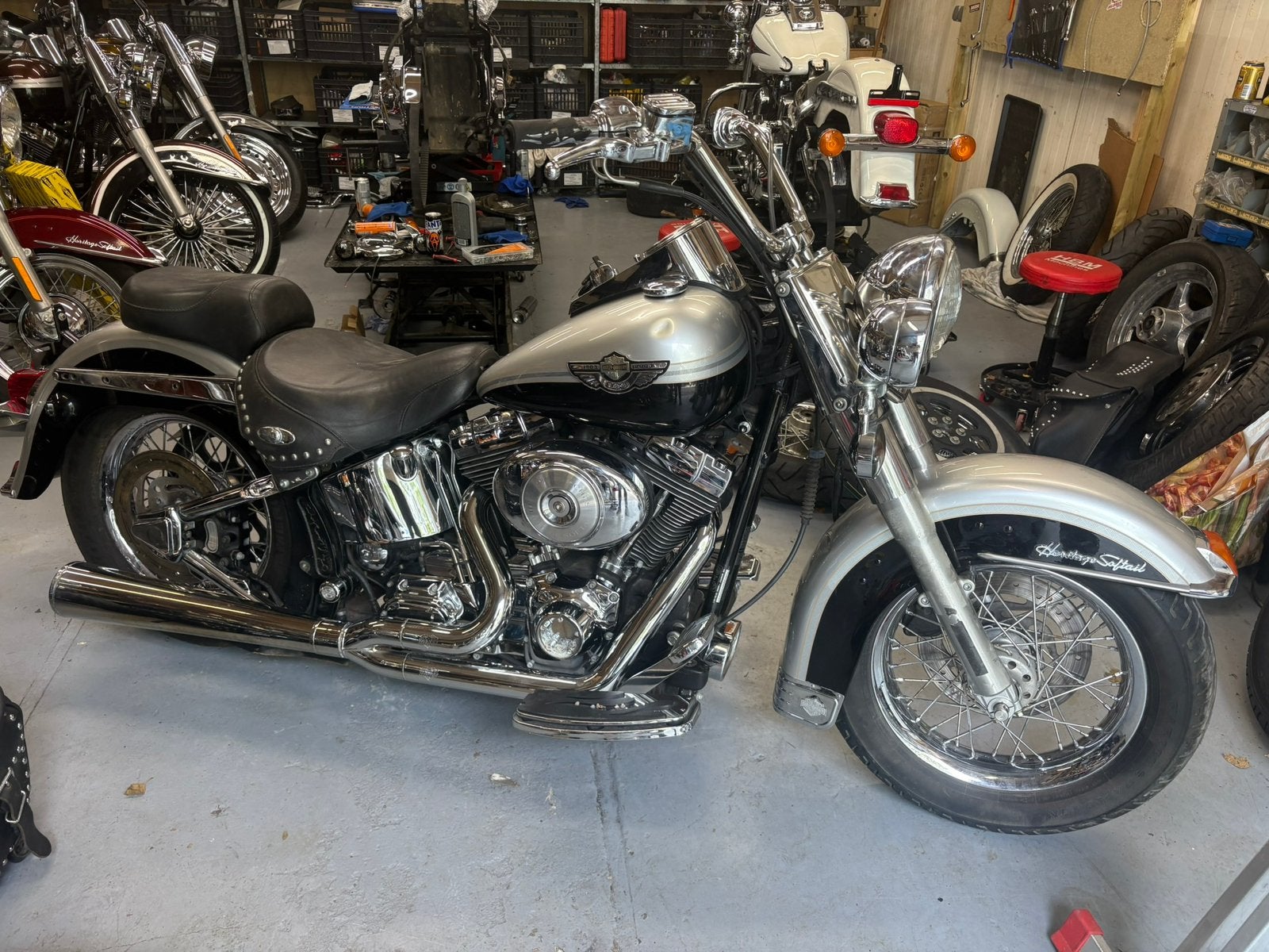 Softail heritage classic 2003 100th ann., 2 cilinders, Meer dan 35 kW, Chopper, Motorrijbewijs A