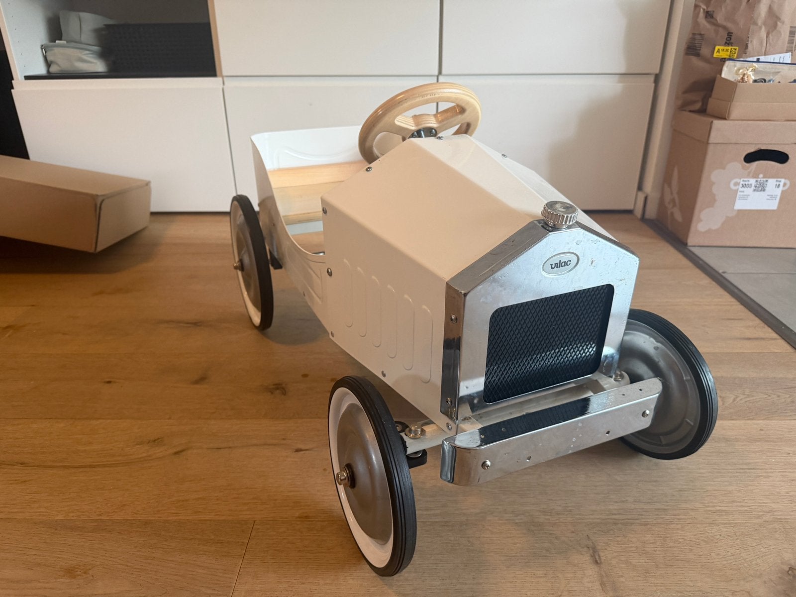 Kinder auto’tje met antieke look, Kinderen en Baby's, Speelgoed | Buiten | Voertuigen en Loopfietsen, Ophalen, Zo goed als nieuw