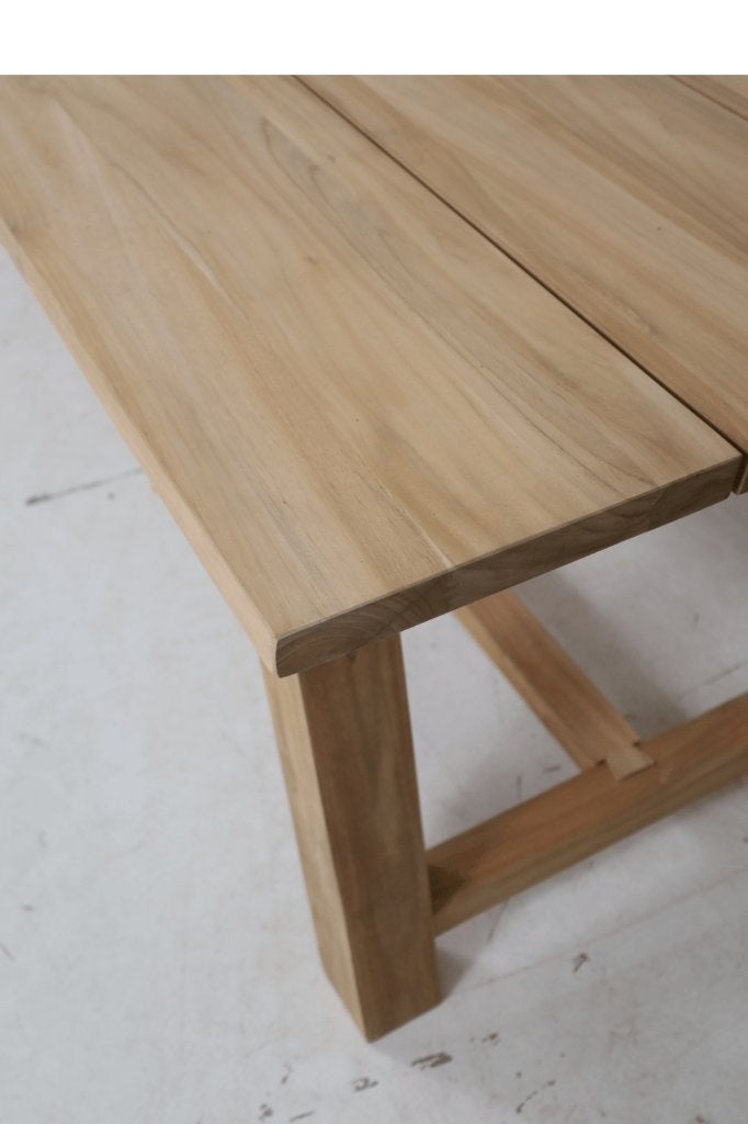 3 met tuintafel, Jardin & Terrasse, Tables de jardin, Neuf, Rectangulaire, Bois, Enlèvement ou Envoi