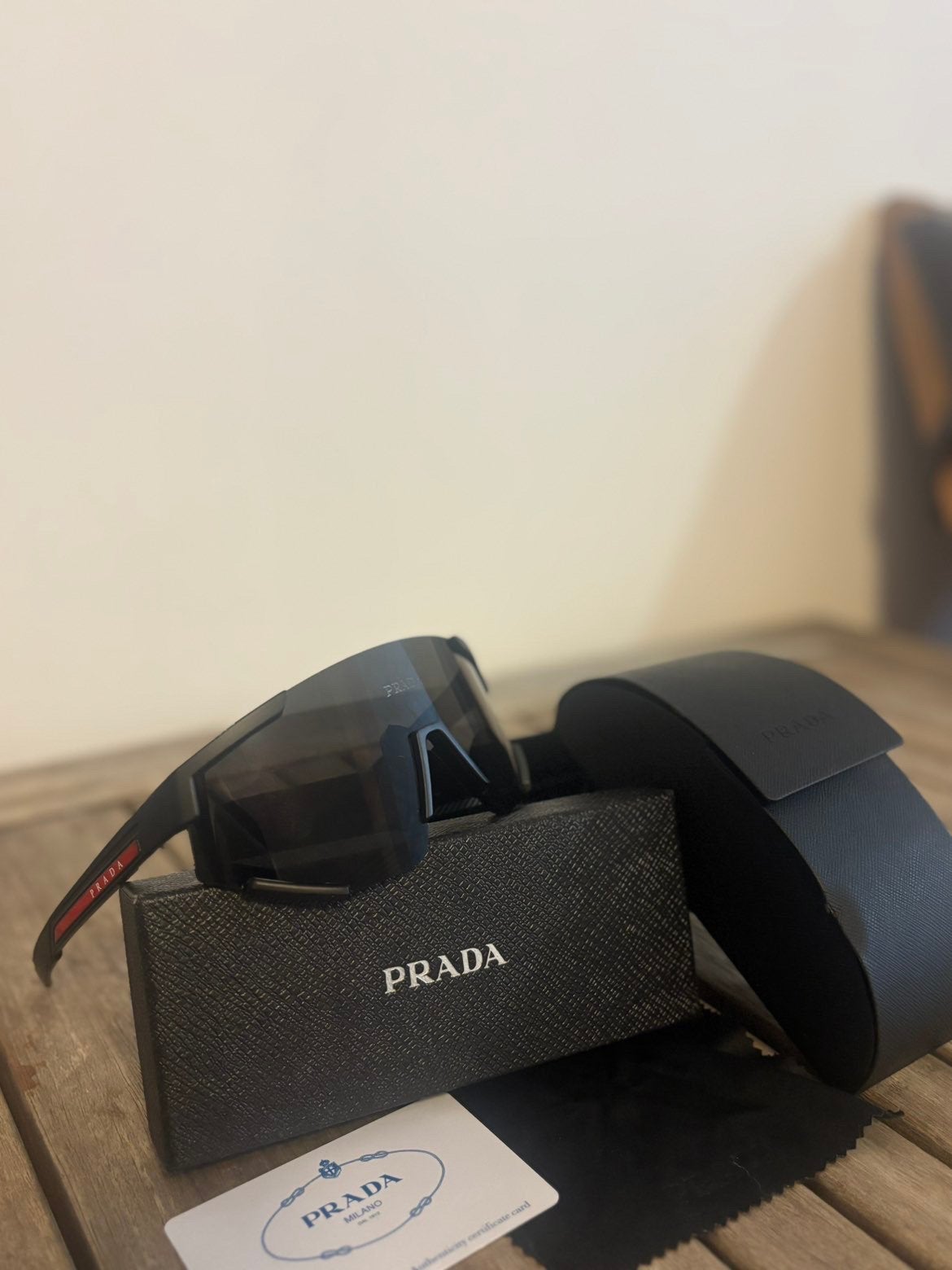 Prada bril, Handtassen en Accessoires, Zonnebrillen en Brillen | Heren, Overige merken, Zwart, Ophalen of Verzenden, Zo goed als nieuw