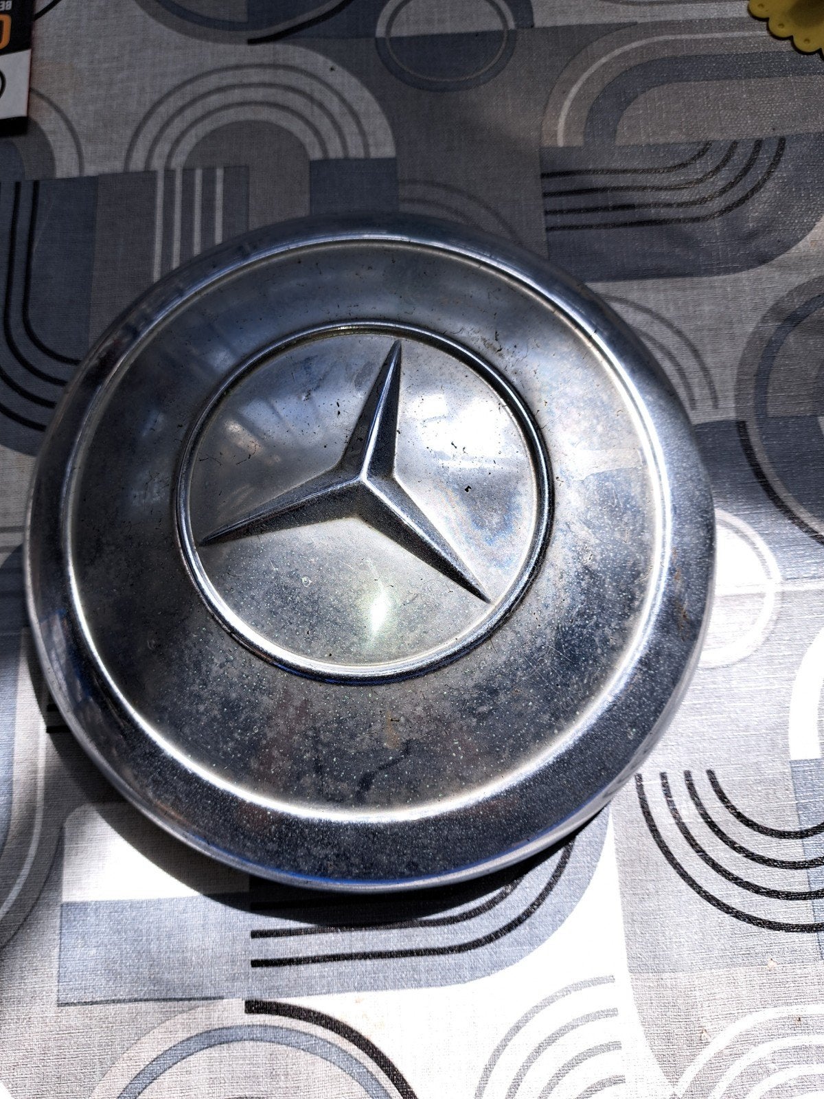 Vintage oude wieldop mercedes, Ophalen of Verzenden, Gebruikt