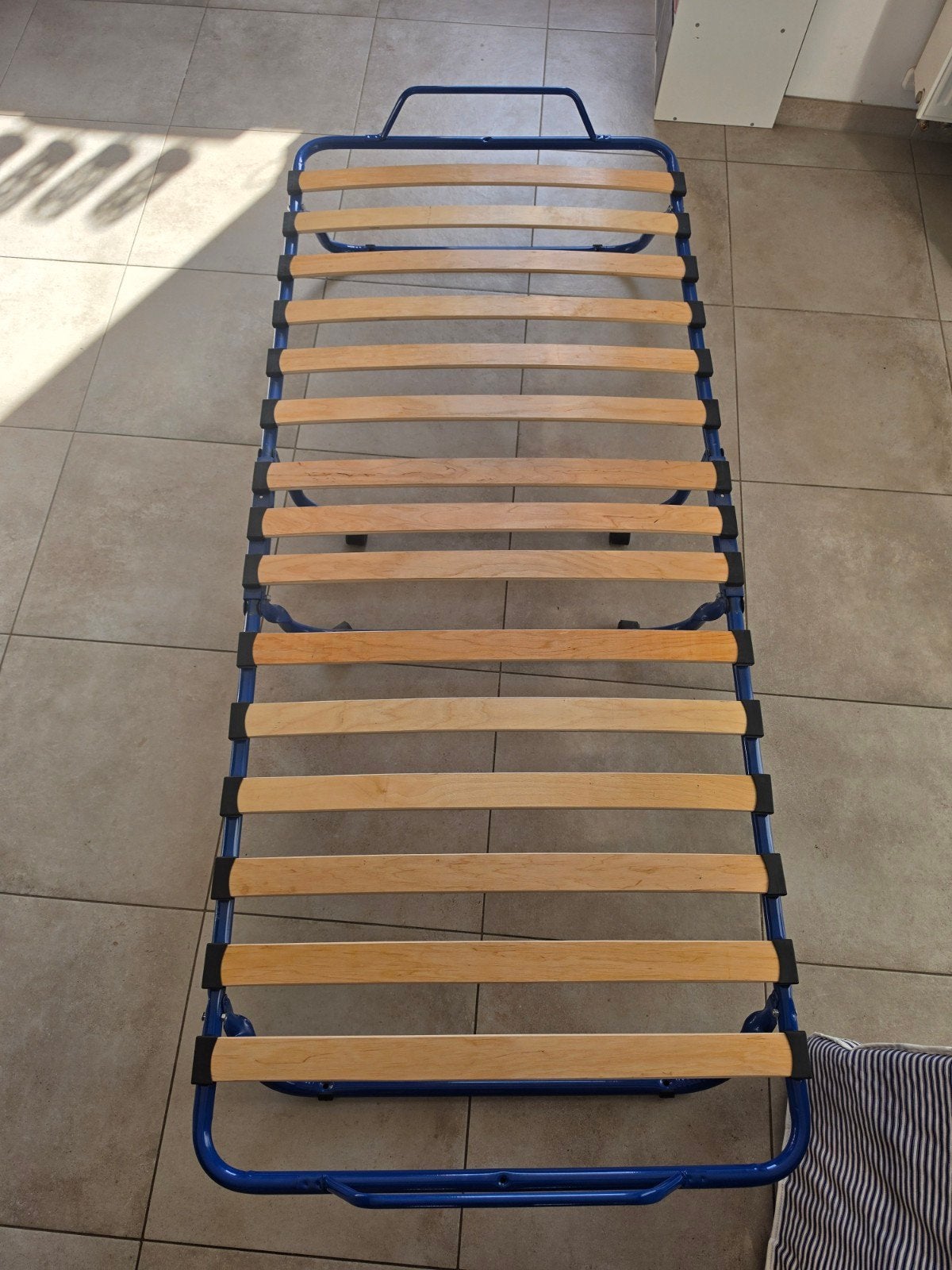 plooi logeerbed zeer goede staat met matras beschermer, 90 cm, Matelas, Enlèvement, 200 cm