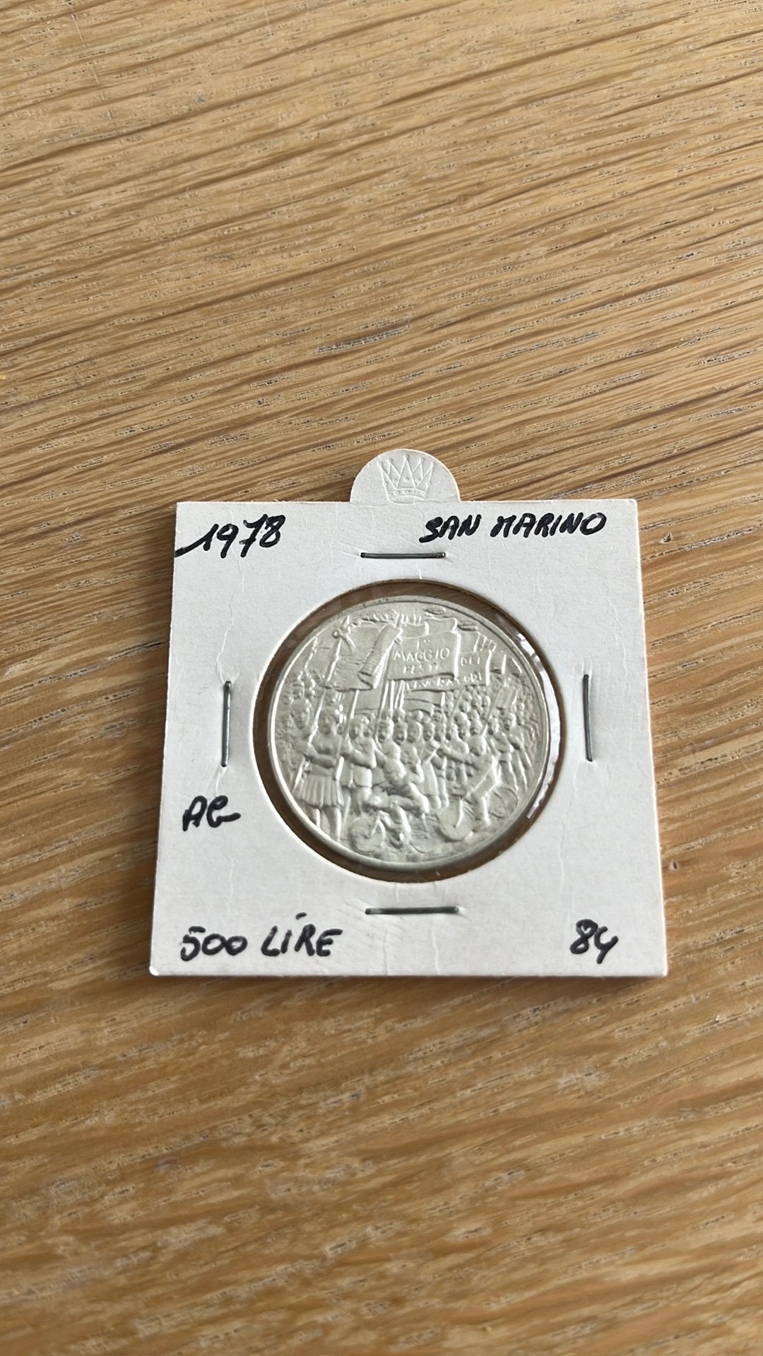 Zilvermunt San Marino 1978, Ophalen of Verzenden, Zilver