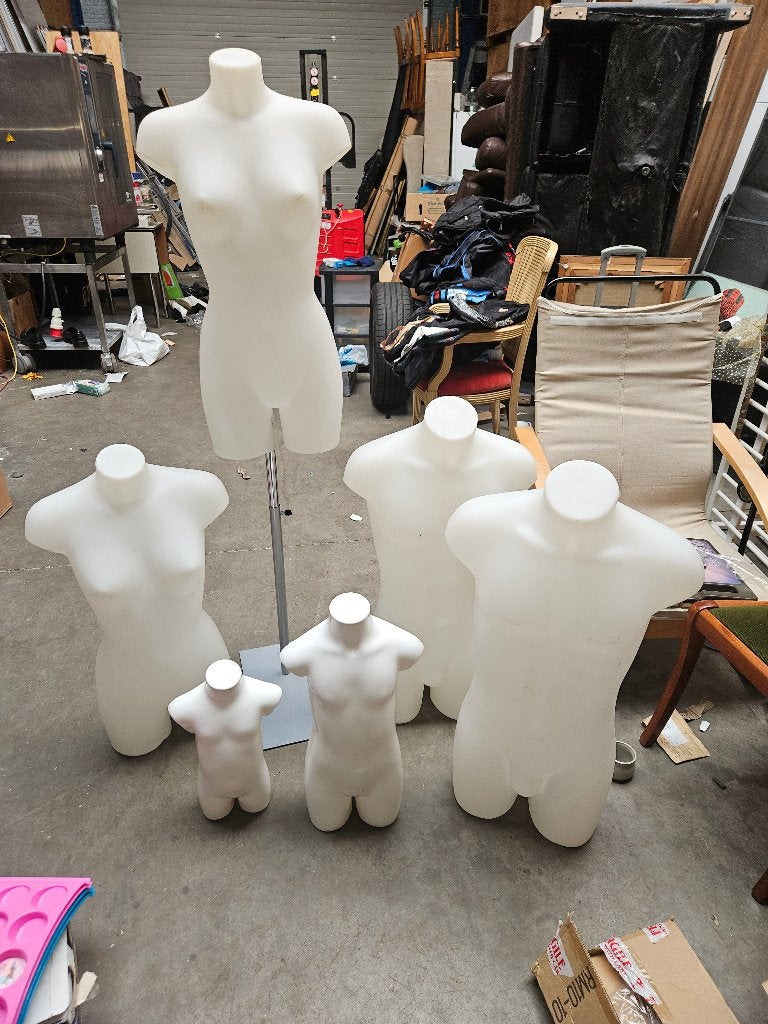 Lot de 6 bustes mannequins, Enlèvement, Utilisé
