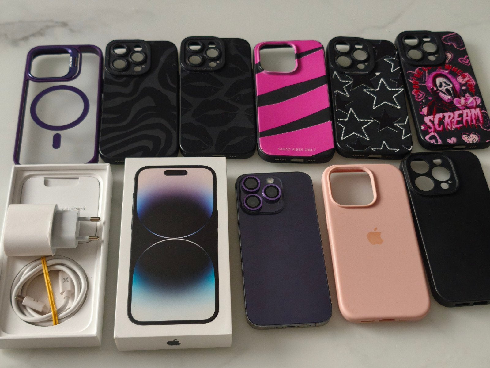 iphone 14 pro 256 giga avec accessoires, Enlèvement, IPhone 14