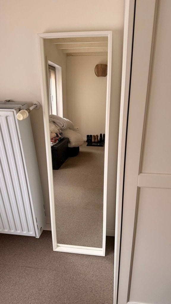 wandspiegel, Huis en Inrichting, Ophalen, Minder dan 50 cm, 100 tot 150 cm, Zo goed als nieuw