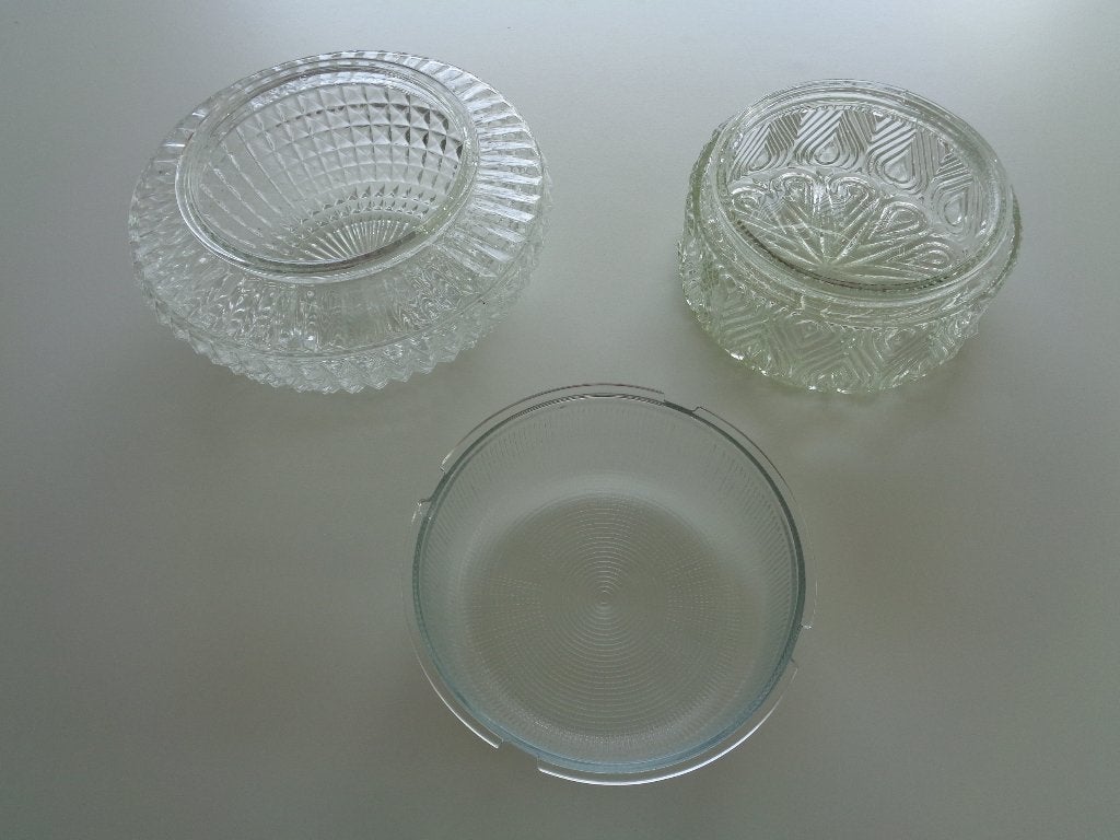 luminaires en verre/rétro, Maison & Meubles, Lampes | Spots, Enlèvement, Comme neuf, Verre, Compatible pièces humides