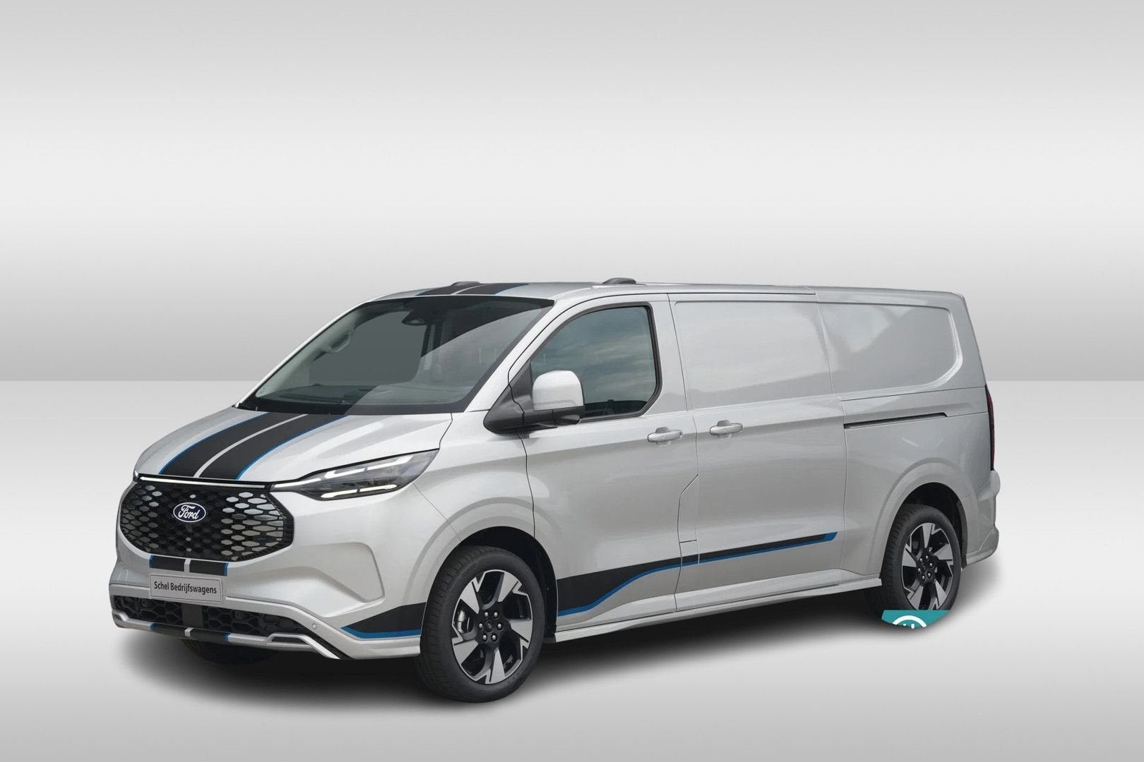 Ford E-Transit Custom L2 H1 Sport 218pk 2x Schuifdeur (Wordt, Auto's, Bestelwagens en Lichte vracht, Automaat, Parkeersensor, Elektrisch