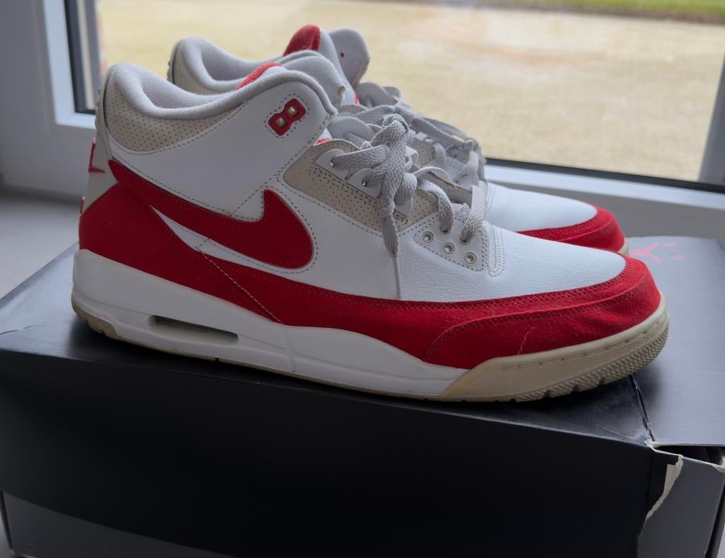 Air Jordan 3 retro university red tinker pointure 49,5, Enlèvement, Comme neuf