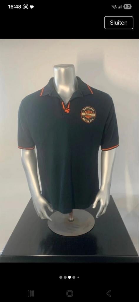 Harley-Davidson polo M, Kleding | Heren, T-shirts, Maat 48/50 (M), Zwart, Ophalen