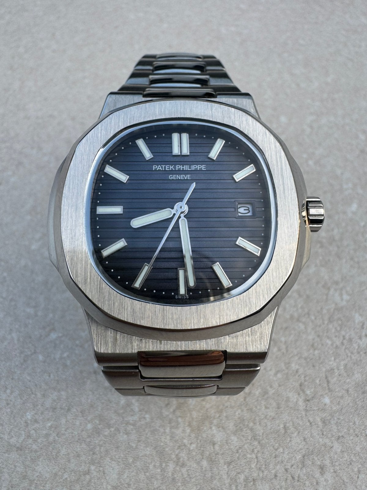 Patek phillipe nautilus 5711, Handtassen en Accessoires, Horloges | Antiek, Ophalen, Staal, Polshorloge