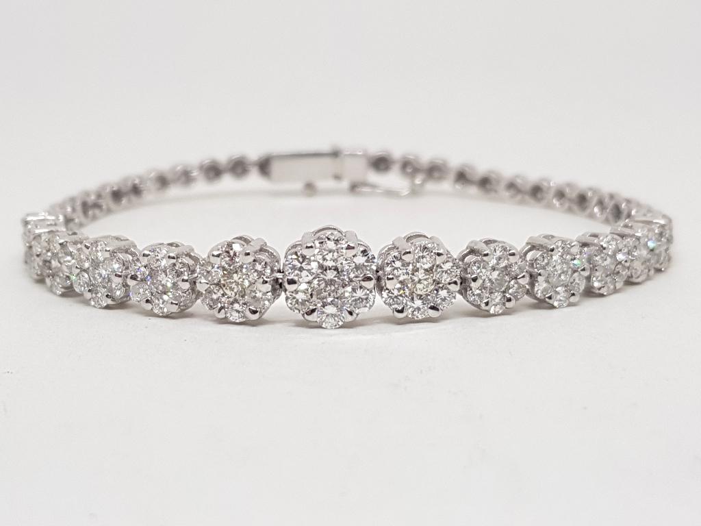 Diamant Armband 4.00ct., Neuf, Enlèvement ou Envoi, Or, Or