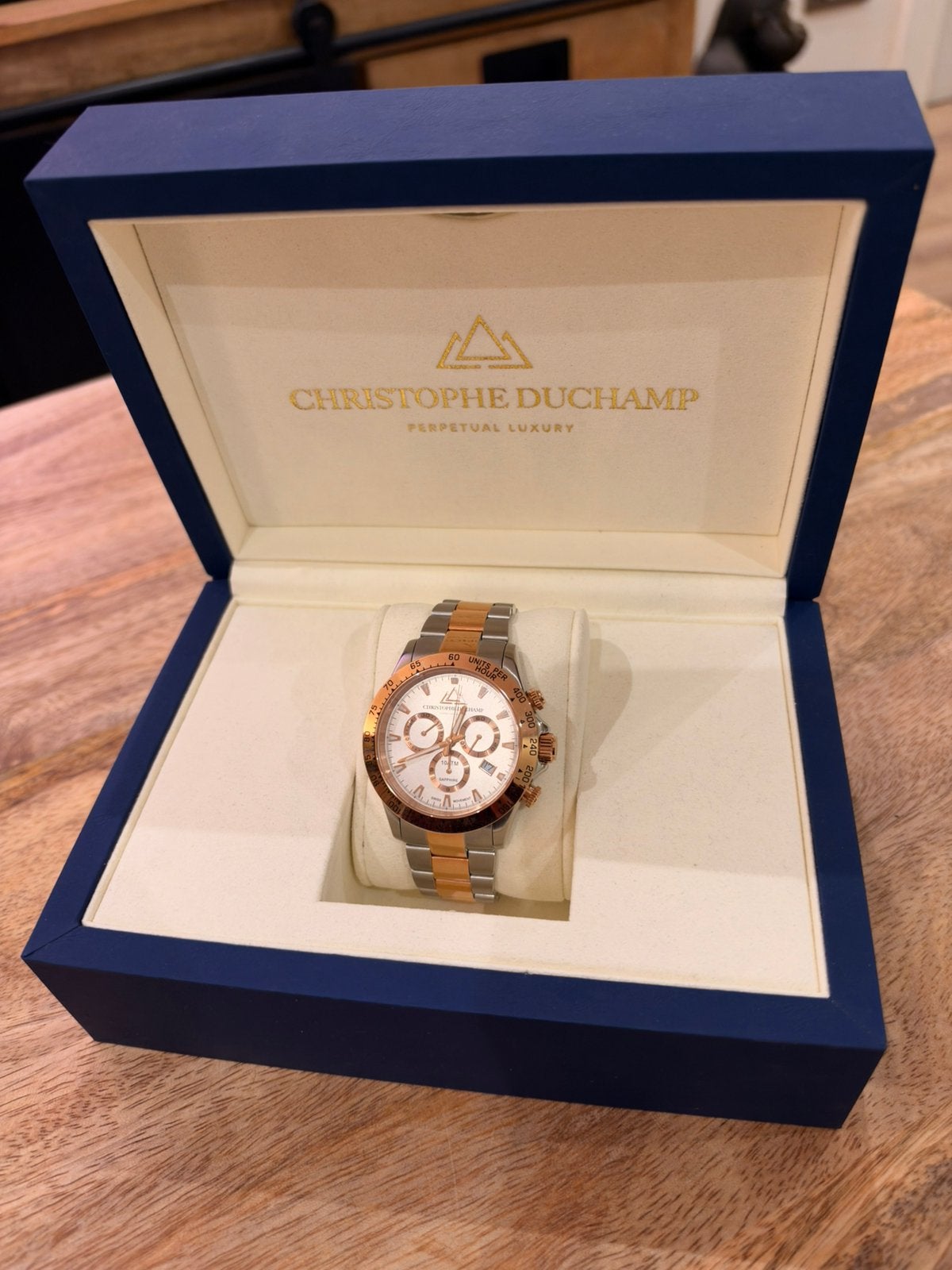 Christophe Duchamp CD7101-06, Bijoux, Sacs & Beauté, Montre-bracelet, Autres marques, Enlèvement ou Envoi, Acier