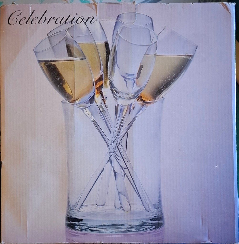Gusta Celebration Champagneglazenset 'Santé' met Vaas, Ophalen, Nieuw, Gusta, Glas