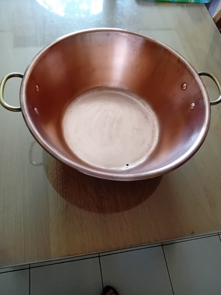 Koperen confituurketel, Huis en Inrichting, Keuken | Potten en Pannen, Ophalen, Gebruikt, Koper