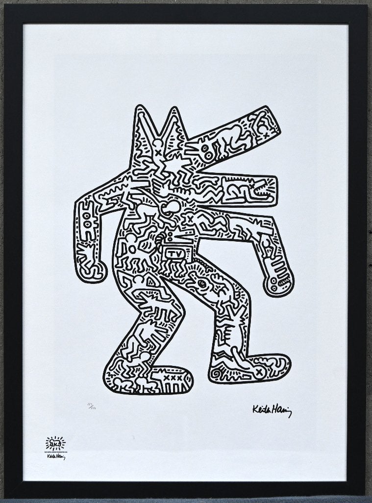 Keith Haring (After) - Dog, Antiek en Kunst, Kunst | Litho's en Zeefdrukken, Ophalen of Verzenden